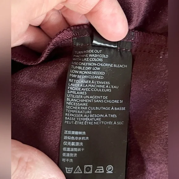 Free People Cosmic Karma Jacket Vegan Suede Fringed Button Coat Wine Plum XL - Picture 10 of 11